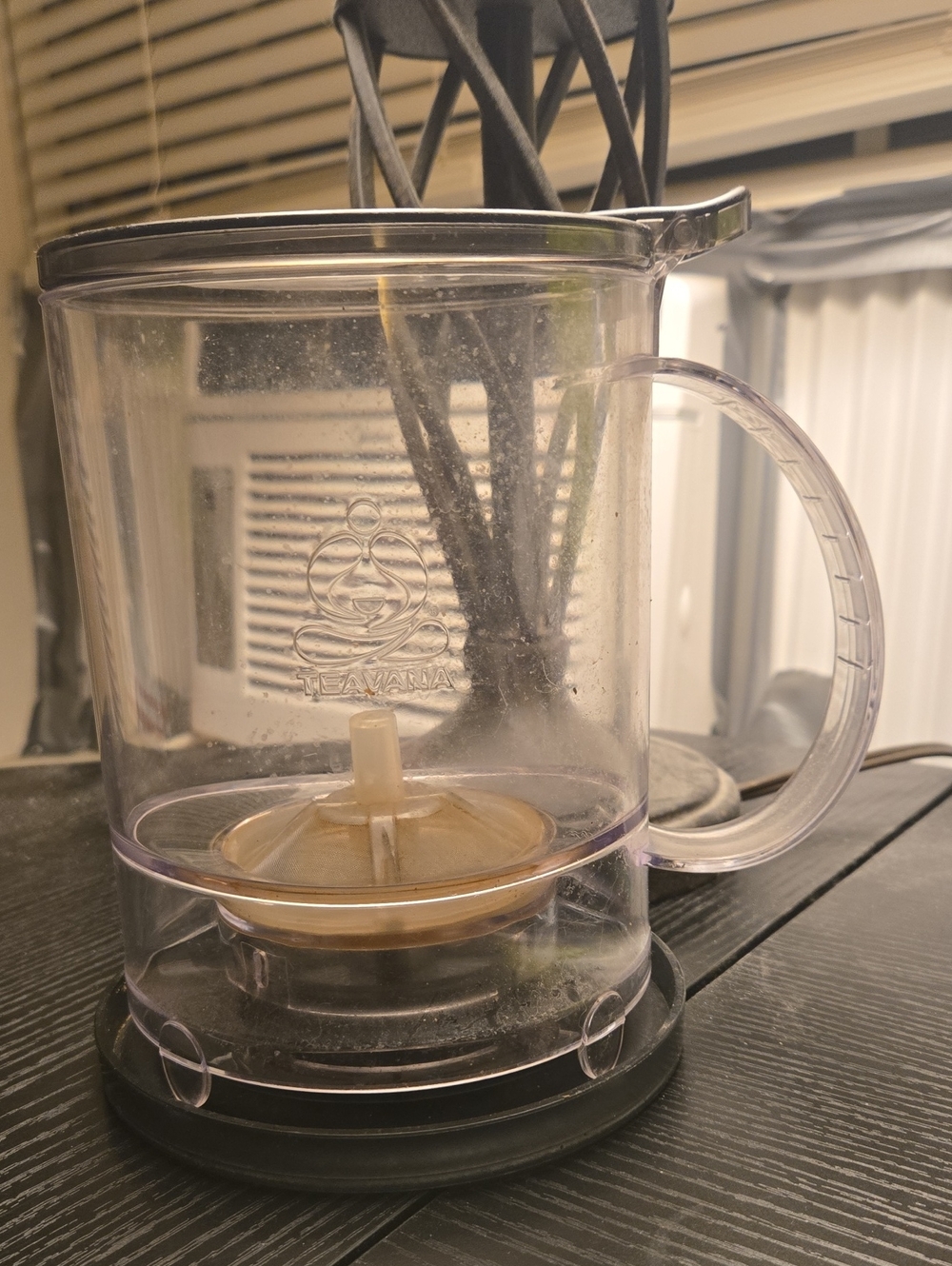 Teavana Clear Plastic Tea Brewer Mug with Handle